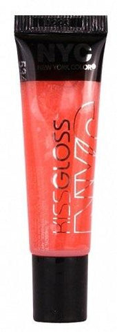 NYC New York Color Kiss Gloss Lipgloss, 534 Tribecca Tangerine CHOOSE PACK, Lip Gloss, Nyc, makeupdealsdirect-com, Pack of 1, Pack of 1