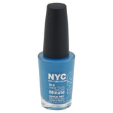NYC In A New York Color Minute Quick Dry Nail Polish CHOOSE UR COLOR, Nail Polish, Nyc, makeupdealsdirect-com, 296 Water Street Blue, 296 Water Street Blue
