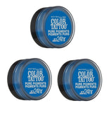 Maybelline Color Tattoo Eye Shadow, 10 Brash Blue Choose Your Pack, Eye Shadow, Maybelline, makeupdealsdirect-com, Pack of 3, Pack of 3