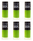 Maybelline Colorshow Nail Polish, 340 Go Go Green Choose Your Pack, Nail Polish, Maybelline, makeupdealsdirect-com, Pack of 6, Pack of 6