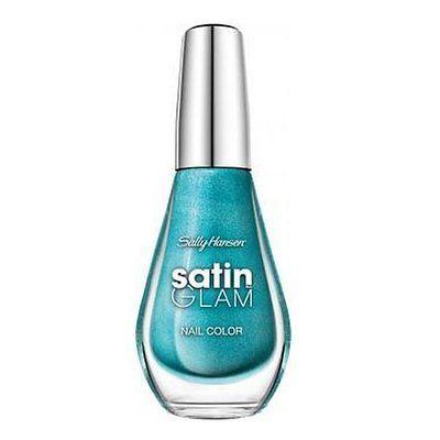 Sally Hansen Satin Glam Shimmery Matte Finish Nail Color - Teal Tulle, Nail Polish, Sally Hansen, makeupdealsdirect-com, [variant_title], [option1]