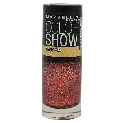 New Maybelline Color Show Brocades Nail Polish - 775 Crushed Crimson, Nail Polish, Maybelline, makeupdealsdirect-com, [variant_title], [option1]