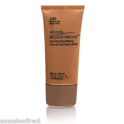 Revlon Beyond Natural Skin Matching Makeup SPF15, Medium Deep 1oz, Face Powder, Revlon, makeupdealsdirect-com, [variant_title], [option1]