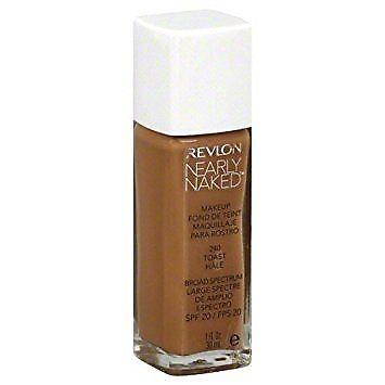 Revlon Nearly Naked Foundation Makeup, 240 Toast, 1 Fl Oz, Foundation, Revlon, makeupdealsdirect-com, [variant_title], [option1]