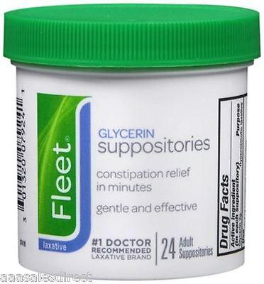 Fleet Adult Glycerin Suppositories Laxative - 24 Count -, Digestion & Nausea, Fleet, makeupdealsdirect-com, [variant_title], [option1]