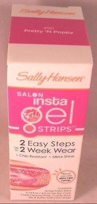 (2 Pack) Sally Hansen Salon Insta Gel Strips 450 Pretty N Poppy, Nail Polish, SALLY HANSEN, makeupdealsdirect-com, [variant_title], [option1]
