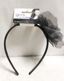 Goody Ouchless Hair Bands, Ties, And Accessories, Hair Ties & Styling Accs, reddonut, makeupdealsdirect-com, Black Headband w/Flower, 06245, Black Headband w/Flower, 06245