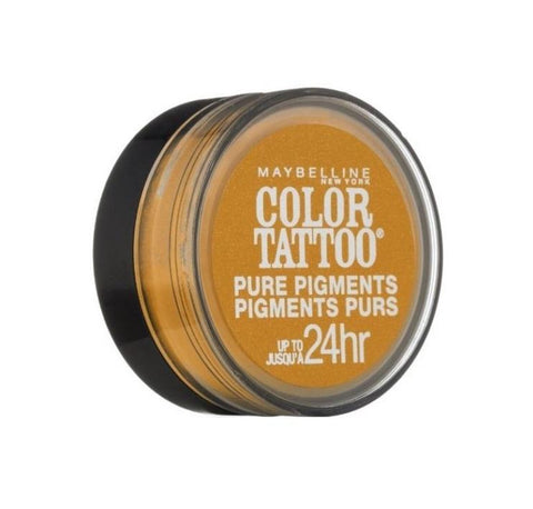 Maybelline Color Tattoo Pure Pigments Eye Shadow, #25 Wild Gold Choose Your Pack, Eye Shadow, Maybelline, makeupdealsdirect-com, Pack of 1, Pack of 1