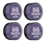 Maybelline Color Tattoo Eye Shadow, 15 Potent Purple Choose Your Pack, Eye Shadow, Maybelline, makeupdealsdirect-com, Pack of 4, Pack of 4