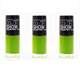 Maybelline Colorshow Nail Polish, 340 Go Go Green Choose Your Pack, Nail Polish, Maybelline, makeupdealsdirect-com, Pack of 3, Pack of 3