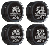 Maybelline New York Color Tattoo Eye Shadow, 30 Black Mystery CHOOSE YOUR PACK, Eye Shadow, Maybelline, makeupdealsdirect-com, Pack of 4, Pack of 4