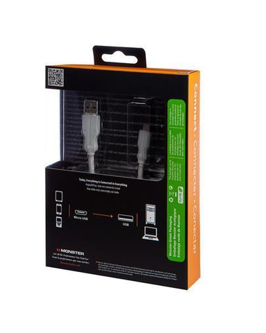 Monster USB Mini High Speed Tangle Free Cable 1.5 Ft, USB Cables, Hubs & Adapters, Monster, makeupdealsdirect-com, [variant_title], [option1]