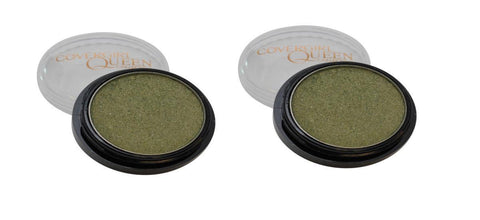 LOT OF 2 COVERGIRL QUEEN COLLECTION EYESHADOW POT #Q180 GREEN GLIMMER, Eye Shadow, COVERGIRL, makeupdealsdirect-com, [variant_title], [option1]