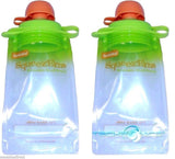Reusable Baby Food Squeeze Pouches Snacks & Drink Bpa Free *choose Your Pack*, Feeding Sets, Unisex, makeupdealsdirect-com, Pack of 2, Pack of 2