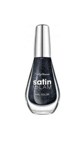 Sally Hansen Satin Glam Nail Color Polish #08 Silk Onyx, Nail Polish, Sally Hansen, makeupdealsdirect-com, [variant_title], [option1]