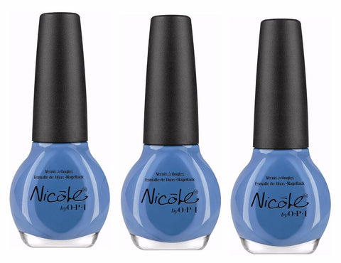 Lot of 3 - Nicole by Opi Nail Polish/lacquer I Sea You and Raise You Light Blue, Nail Polish, Nicole by OPI, makeupdealsdirect-com, [variant_title], [option1]