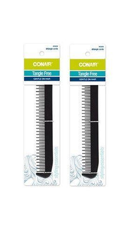 Lot Of 2 - Conair Tangle Free Detangle Comb Styling Essentials Gentle On Hair, Brushes & Combs, Conair, makeupdealsdirect-com, [variant_title], [option1]