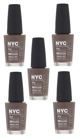 Lot Of 5 - Nyc In A New York Color Minute Quick Dry Nail Polish, Park Ave, Nail Polish, N.Y.C., makeupdealsdirect-com, [variant_title], [option1]