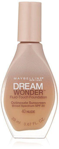 Maybelline New York Dream Wonder Fluid-Touch Foundation "CHOOSE YOUR SHADE", Foundation, Maybelline, makeupdealsdirect-com, #40 Nude, #40 Nude