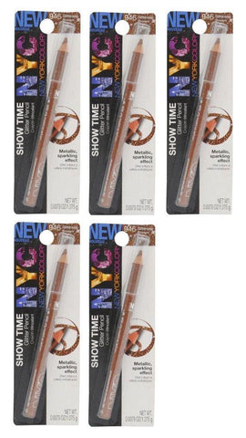 Lot Of 5 - N.y.c. / Nyc Showtime Glitter Pencil #946 Glitter Brown, Eyeliner, NYC, makeupdealsdirect-com, [variant_title], [option1]