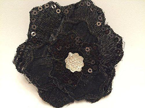 Scunci Style Press On 39247-A Black Press On Flower, Hair Accessories, scunci, makeupdealsdirect-com, [variant_title], [option1]