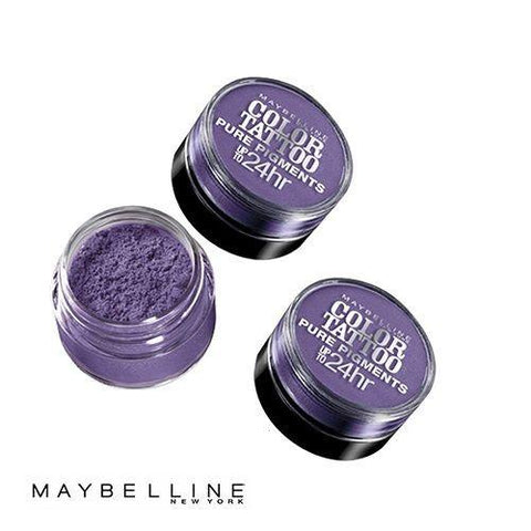 Lot of 3 - Maybelline Color Tattoo Pure Pigments Eye Shadow #15 Potent Purple, Eye Shadow, Maybelline, makeupdealsdirect-com, [variant_title], [option1]