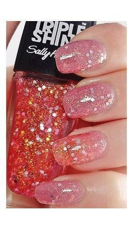 SALLY HANSEN #310 TWINKLED PINK TRIPLE SHINE NAIL COLOR, Nail Polish, Sally Hansen, makeupdealsdirect-com, [variant_title], [option1]