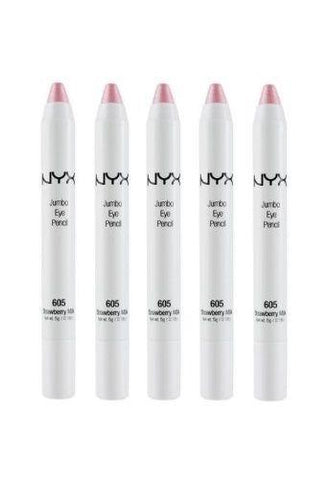 Lot Of 5 - Nyx Jumbo Eye Pencil Shadow Liner 605 Strawberry Milk, Eye Shadow, NYX, makeupdealsdirect-com, [variant_title], [option1]