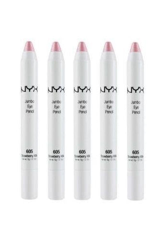 Lot Of 5 - Nyx Jumbo Eye Pencil Shadow Liner 605 Strawberry Milk, Eye Shadow, NYX, makeupdealsdirect-com, [variant_title], [option1]