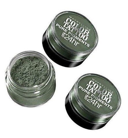Lot of 3 - Maybelline Color Tattoo Pure Pigments Eye Shadow #50 Forest Fatale, Eye Shadow, Maybelline, makeupdealsdirect-com, [variant_title], [option1]