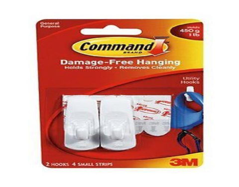 Command Brand General Purpose Stick On Small Hook 2ct, Hooks & Hangers, Command, makeupdealsdirect-com, [variant_title], [option1]