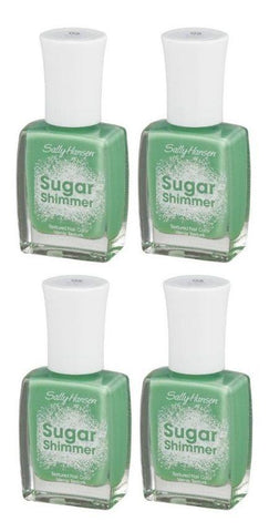 Lot of 4 - Sally Hansen Sugar Shimmer Textured Nail Polish 05 Mint Tint, Nail Polish, Sally Hansen, makeupdealsdirect-com, [variant_title], [option1]
