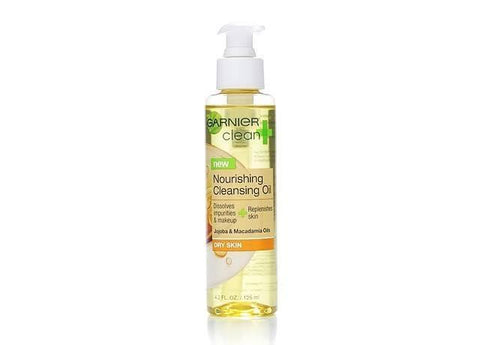 Garnier Clean+ Nourishing Cleansing Oil For Dry Skin, 4.2oz, Cleansers & Toners, Cleanser, makeupdealsdirect-com, PACK OF 1, PACK OF 1