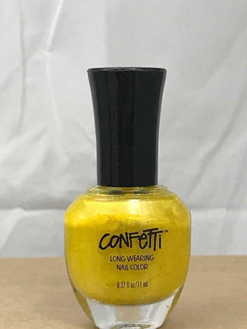 Confetti Nail Polish Lacquer CHOOSE YOUR COLOR, Nail Polish, reddonut, makeupdealsdirect-com, 014 They Call Me Mellow Yellow, 014 They Call Me Mellow Yellow