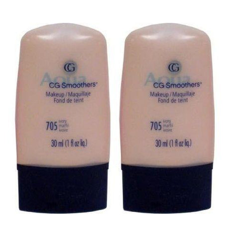 Lot Of 2 - Covergirl Smoothers Liquid Make Up, Ivory 705, 1 Ounce Package, Foundation, COVERGIRL, makeupdealsdirect-com, [variant_title], [option1]