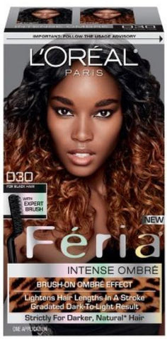 L'Oreal Feria Hair Color Dyes, "Choose Your Shade!", Hair Color, L'Oreal, makeupdealsdirect-com, Black O30, Black O30