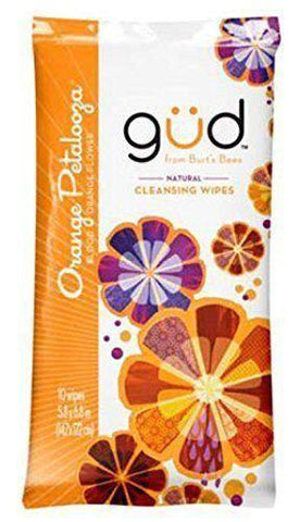 Gud From Burt's Bees Orange Petalooza Blood Orange Flower Cleansing Wipes, Body Washes & Shower Gels, Gud natural, makeupdealsdirect-com, [variant_title], [option1]
