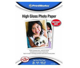 Printworks Photo Paper in a Variety of Finishes, 8.5'' X 11'' (Choose Your Type), Printers, Does Not Apply, makeupdealsdirect-com, High Gloss, 25 Sheets, 8.5mil, High Gloss, 25 Sheets, 8.5mil
