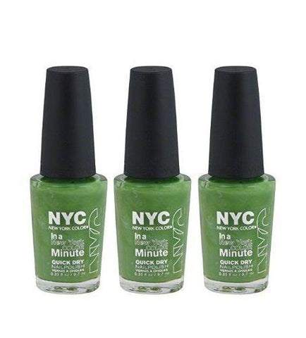 Lot Of 3 - Nyc New York In A Minute Quick Dry Nail Polish High Line Green #298, Nail Polish, NYC, makeupdealsdirect-com, [variant_title], [option1]