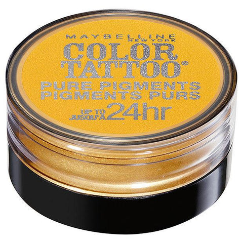 MAYBELLINE Color Tattoo 24 Hour Pure Pigments - WILD GOLD #25, Eye Shadow, Maybelline, makeupdealsdirect-com, [variant_title], [option1]