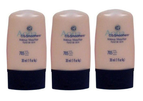 Lot Of 3 - Covergirl Smoothers Liquid Make Up, Ivory 705, 1 Ounce Package, Foundation, COVERGIRL, makeupdealsdirect-com, [variant_title], [option1]