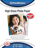 Printworks Photo Paper in a Variety of Finishes, 8.5'' X 11'' (Choose Your Type), Printers, Does Not Apply, makeupdealsdirect-com, High Gloss, 15 Sheets, 8.5mil, High Gloss, 15 Sheets, 8.5mil