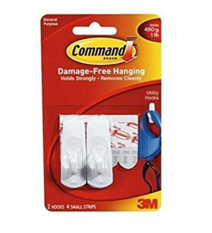 Command Brand General Purpose Small Hook 2 Ct, Hooks & Hangers, Command, makeupdealsdirect-com, [variant_title], [option1]