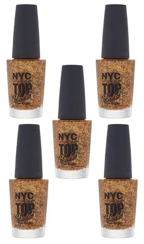 Lot Of 5 - N.y.c. New York Color Minute Nail Enamel, Top Of The Gold, Manicure/Pedicure Tools & Kits, NYC, makeupdealsdirect-com, [variant_title], [option1]