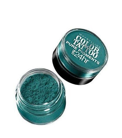 Lot Of 2 Maybelline Color Tattoo Pure Pigments Eye Shadow #5 Never Fade Jade, Eye Shadow, Maybelline, makeupdealsdirect-com, [variant_title], [option1]