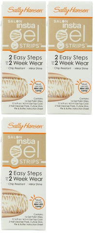 LOT OF 3 - SALLY HANSEN INSTA GEL STRIPS #380 FAUX REAL, Gel Nails, Sally Hansen, makeupdealsdirect-com, [variant_title], [option1]