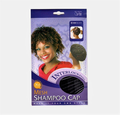 M & M Headgear Qfitt Interlocking Mesh Shampoo Cap, 509 Black, Shampoos & Soaps, QFitt, makeupdealsdirect-com, [variant_title], [option1]