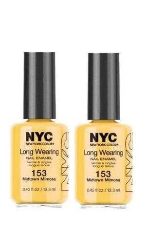 Lot Of 2 - Nyc Long Wearing Nail Enamel - Midtown Mimosa, Nail Polish, NYC, makeupdealsdirect-com, [variant_title], [option1]