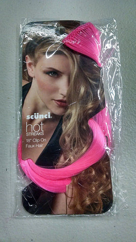Scunci 18" Hot Streak Clip-on Faux Hair, Hair Ties & Styling Accs, Scunci, makeupdealsdirect-com, [variant_title], [option1]