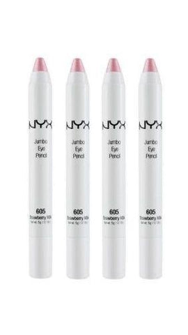 Lot of 4 - Nyx Jumbo Eye Pencil Shadow Liner 605 Strawberry Milk, Eye Shadow, NYX, makeupdealsdirect-com, [variant_title], [option1]